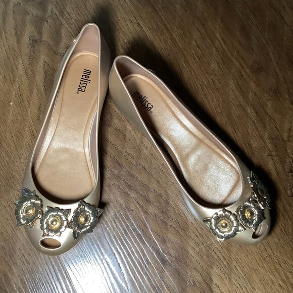 Melissa Jelly Ballet Flats Ultra girl Flower Chrome  - Picture 5 of 5